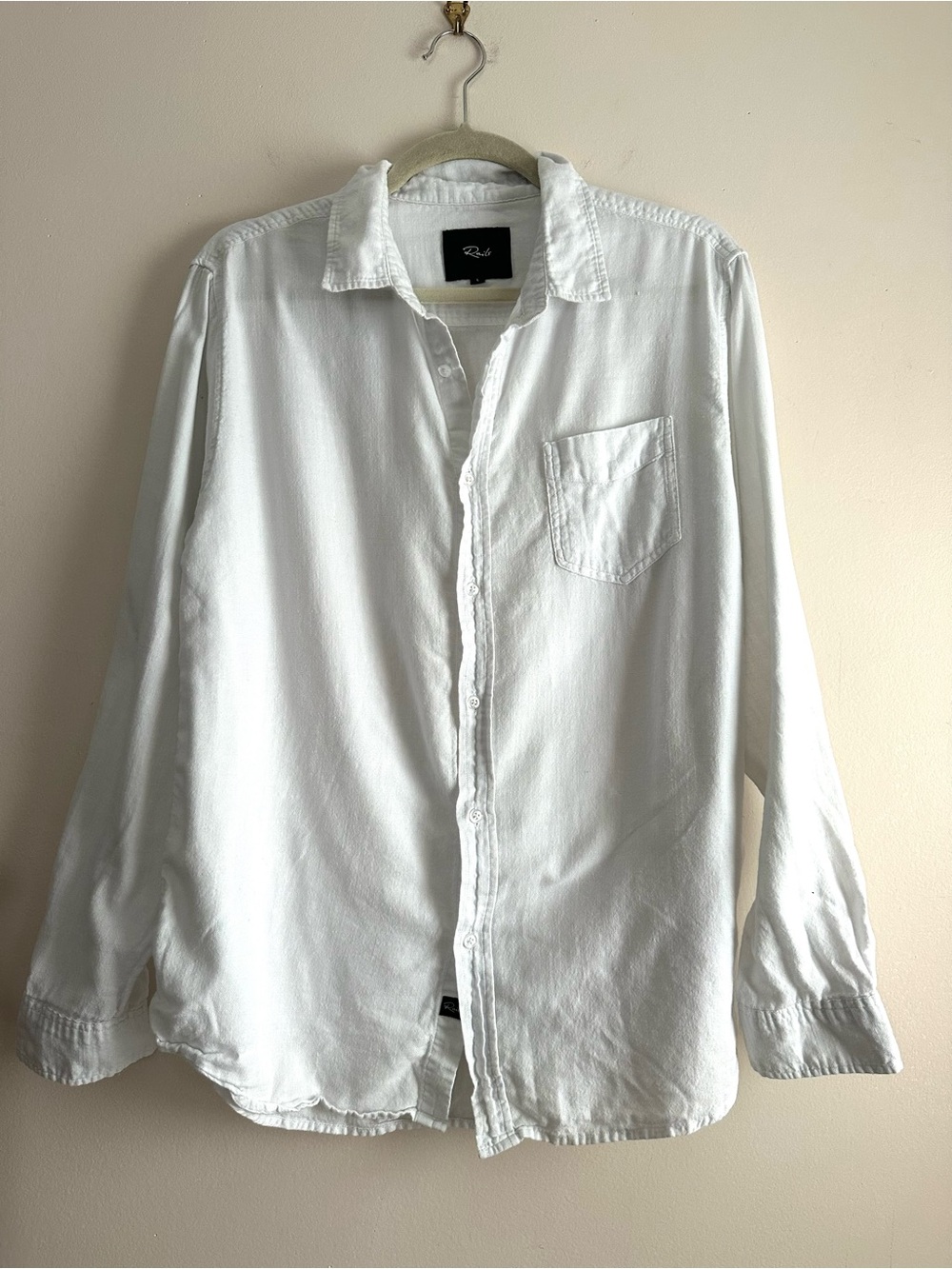 Rails • Wyatt 100% Cotton Shirt in White